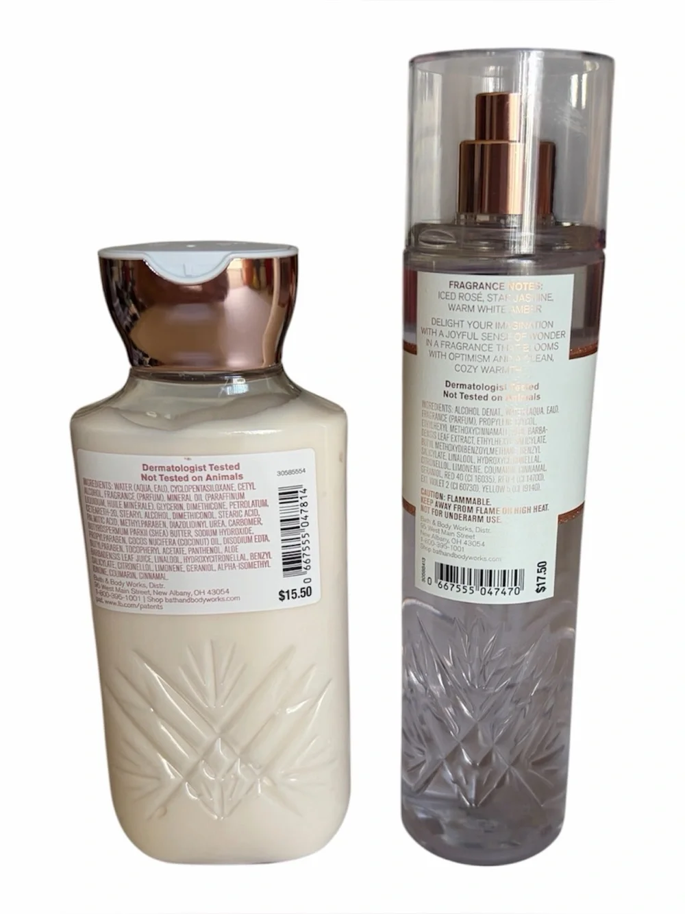Pure Wonder Bath & Body Works Fine Fragrance Mist & Body Lotion Set 8oz NEW